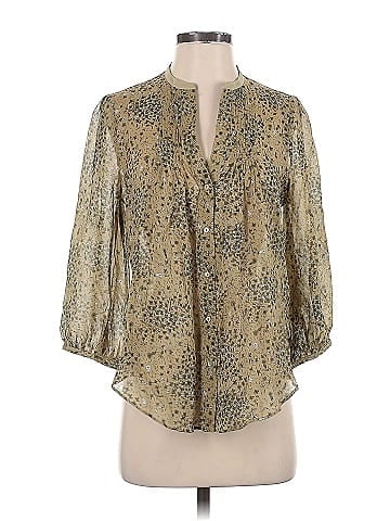 Fei 3/4 Sleeve Silk Top (view 1)