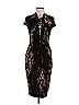 Just Cavalli Black Cocktail Dress Size EU (IT) 42 / US 6 - photo 1