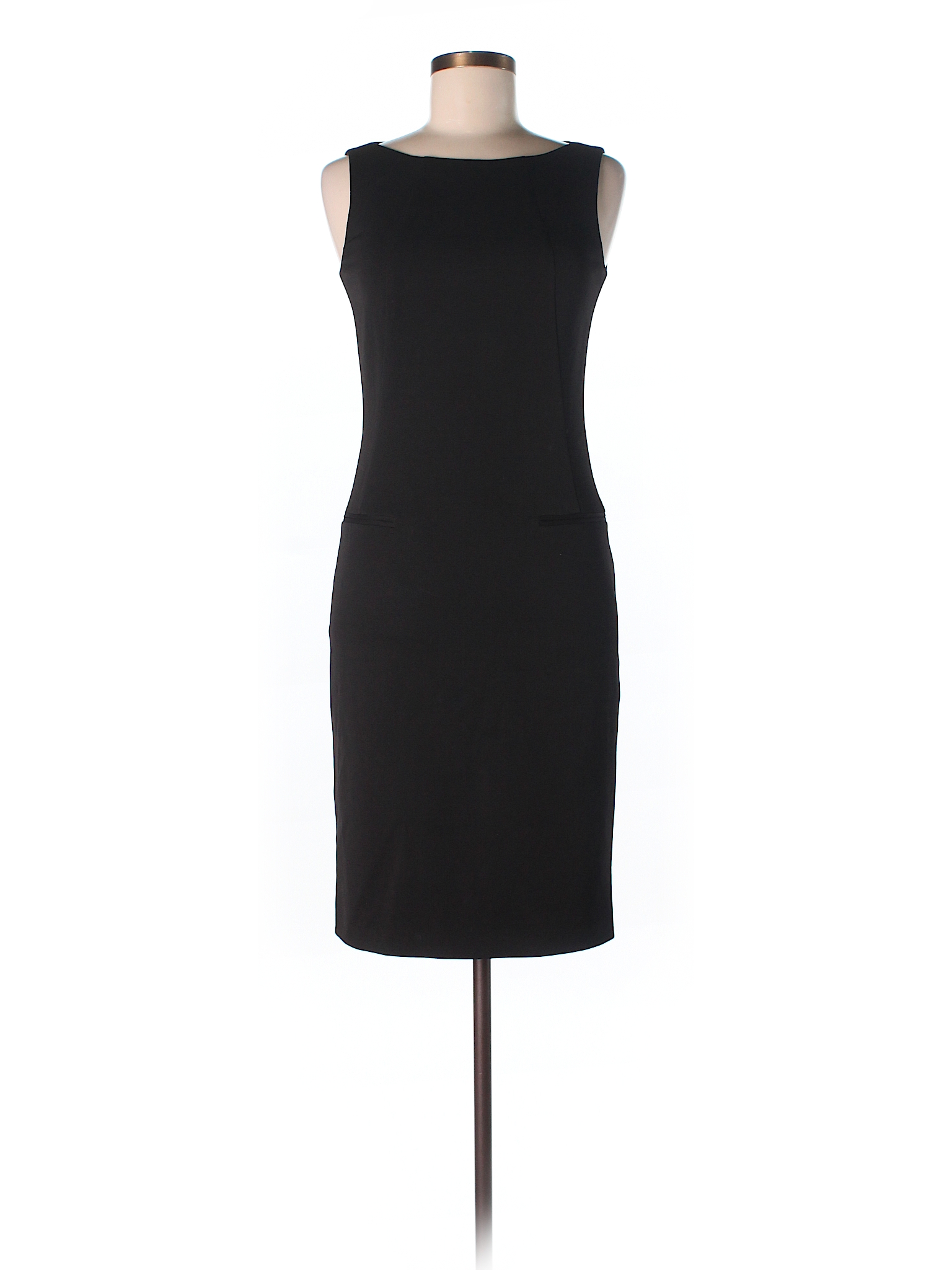 BOSS by HUGO BOSS Solid Black Wool Dress Size 2 - 90% off | thredUP