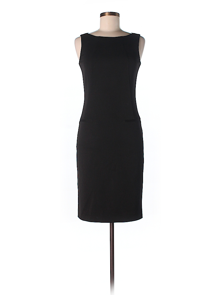 BOSS by HUGO BOSS Solid Black Wool Dress Size 2 - 90% off | thredUP