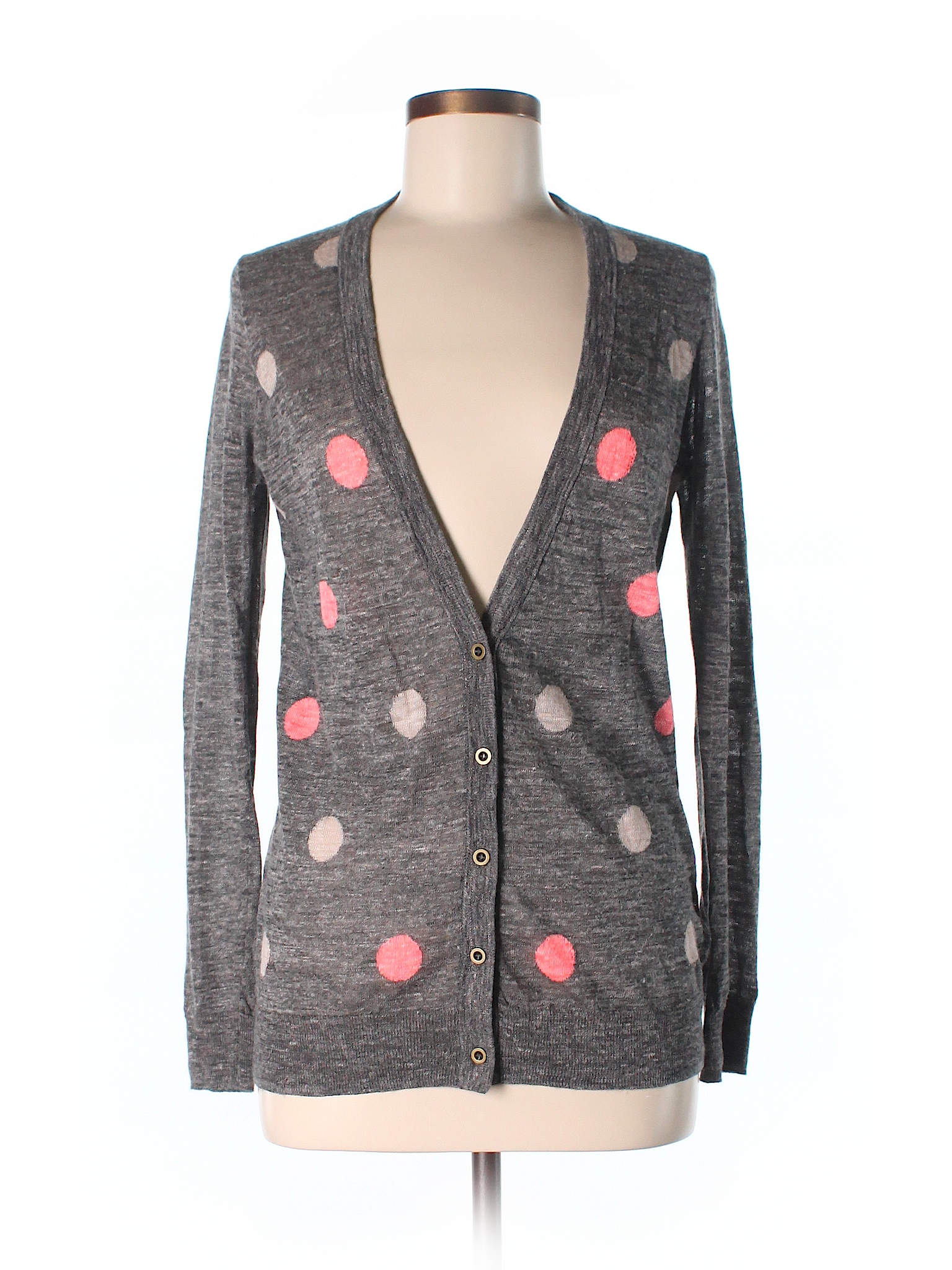 madewell polka dot cardigan