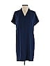 Lands' End 100% Polyester Solid Blue Casual Dress Size 2 - photo 1
