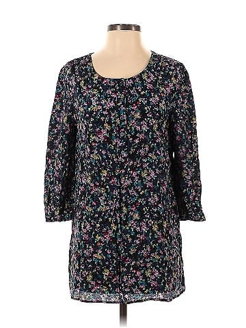 Fei 3/4 Sleeve Silk Top (view 1)