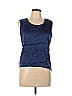 HAVEONE Blue Sleeveless Blouse Size L - photo 1