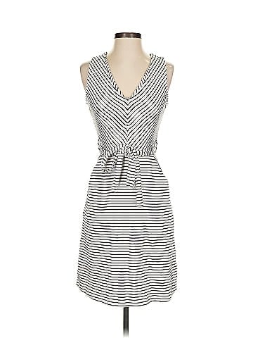 Monteau Stripes Gray Casual Dress Size XS - 43% off | ThredUp