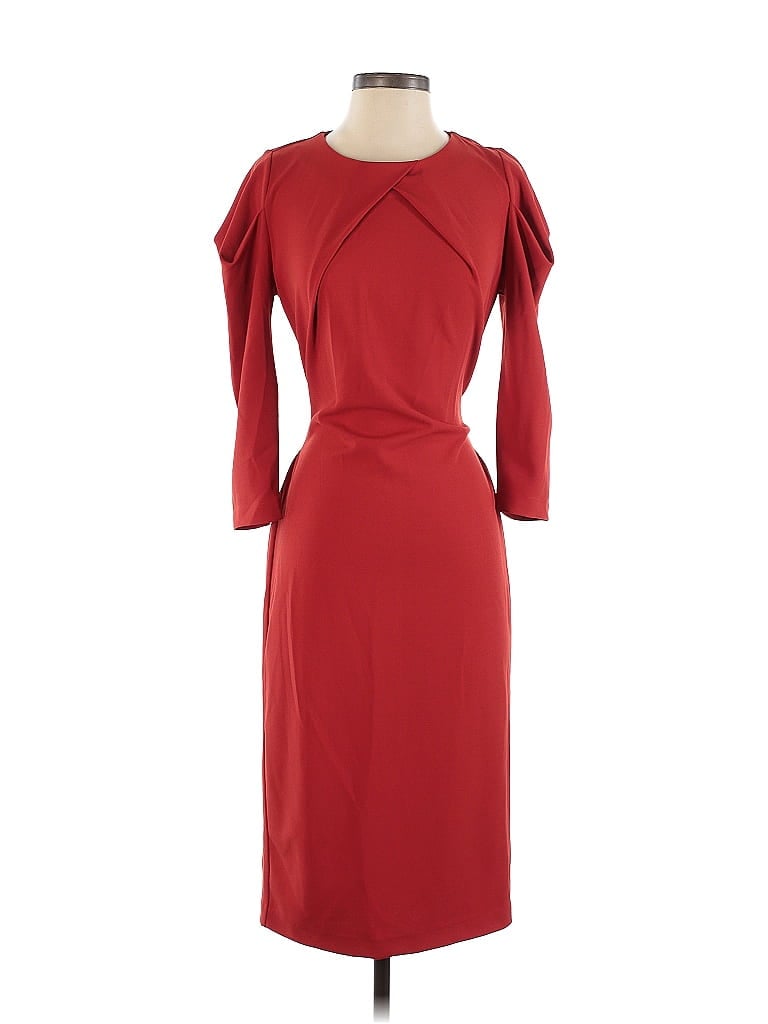 Pre-owned New York And Company Cocktail Dress In Burgundy