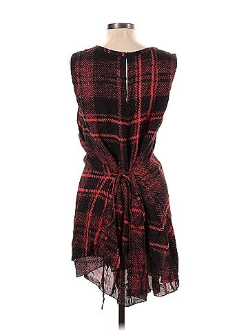 McQ Alexander McQueen Asymmetric Plaid Mini Dress (view 2)