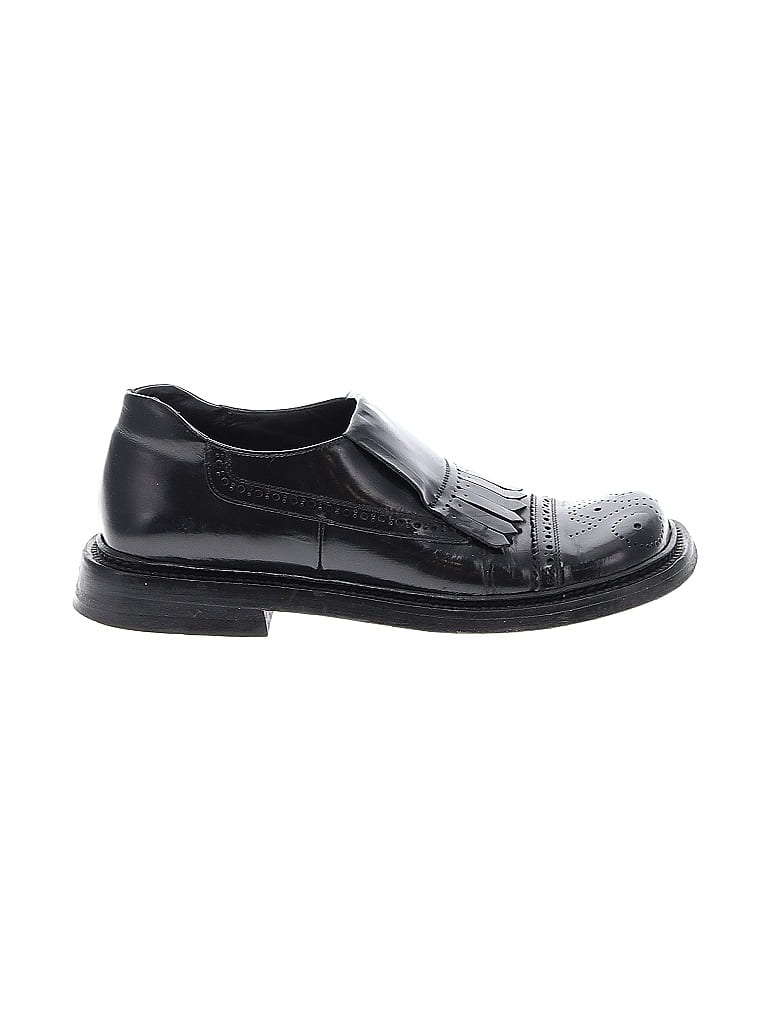 Prada 100% Leather Black Vintage Loafers Size EU 37 - photo 1