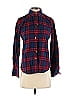 Claridge + King 100% Cotton Plaid Red Long Sleeve Button-Down Shirt Size XS - photo 1