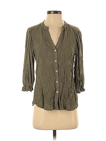 Democracy 3/4 Sleeve Button-Down Shirt (view 1)