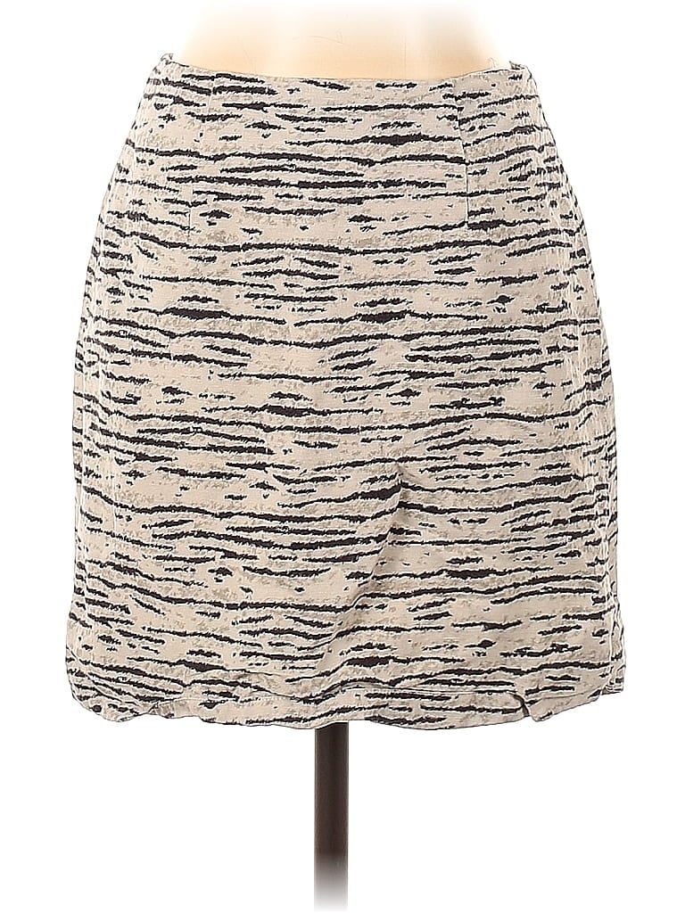 Bellevue The Label Animal Print Ivory Gray Casual Skirt Size S - photo 1