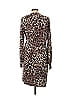 Erin Fetherston Animal Print Brown Cocktail Dress Size L - photo 2