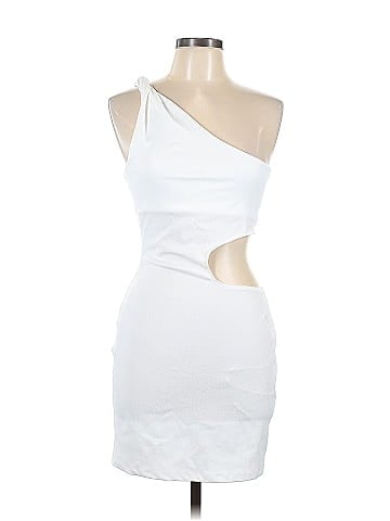 Zara White Cocktail Dress Size L - 41% off | ThredUp