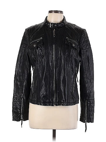 MICHAEL Michael Kors Leather Jacket (view 1)