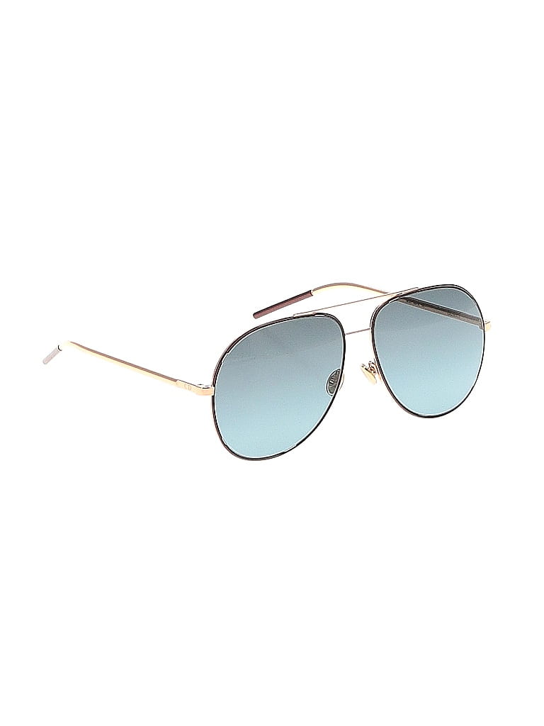 Christian Dior Teal Burgundy Astral Aviator Sunglasses One Size 53 off ThredUp