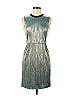 Jasmine Di Milo 100% Polyester Metallic Silver Cocktail Dress Size 6 - photo 1
