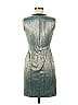 Jasmine Di Milo 100% Polyester Metallic Silver Cocktail Dress Size 6 - photo 2