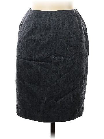 Linda Allard Ellen Tracy Wool Skirt (view 1)