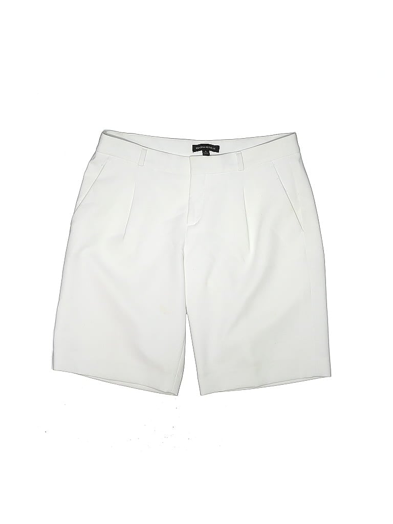 Banana Republic Solid Ivory Shorts Size 6 - photo 1