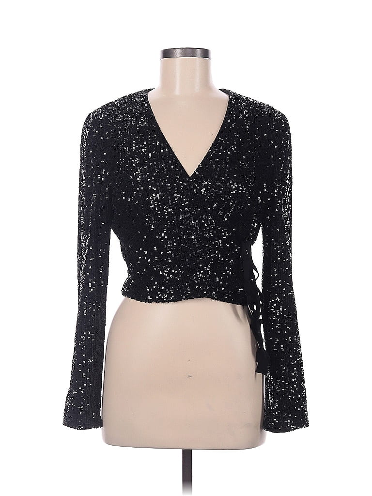 ML Monique Lhuillier 100% Polyester Black Blazer Size M - photo 1