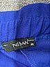 Nisan 100% Polyester Solid Blue Shorts Size EU 40 / US 10 - photo 3