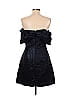 ML Monique Lhuillier 100% Polyester Black Blue Cocktail Dress Size 10 - photo 2