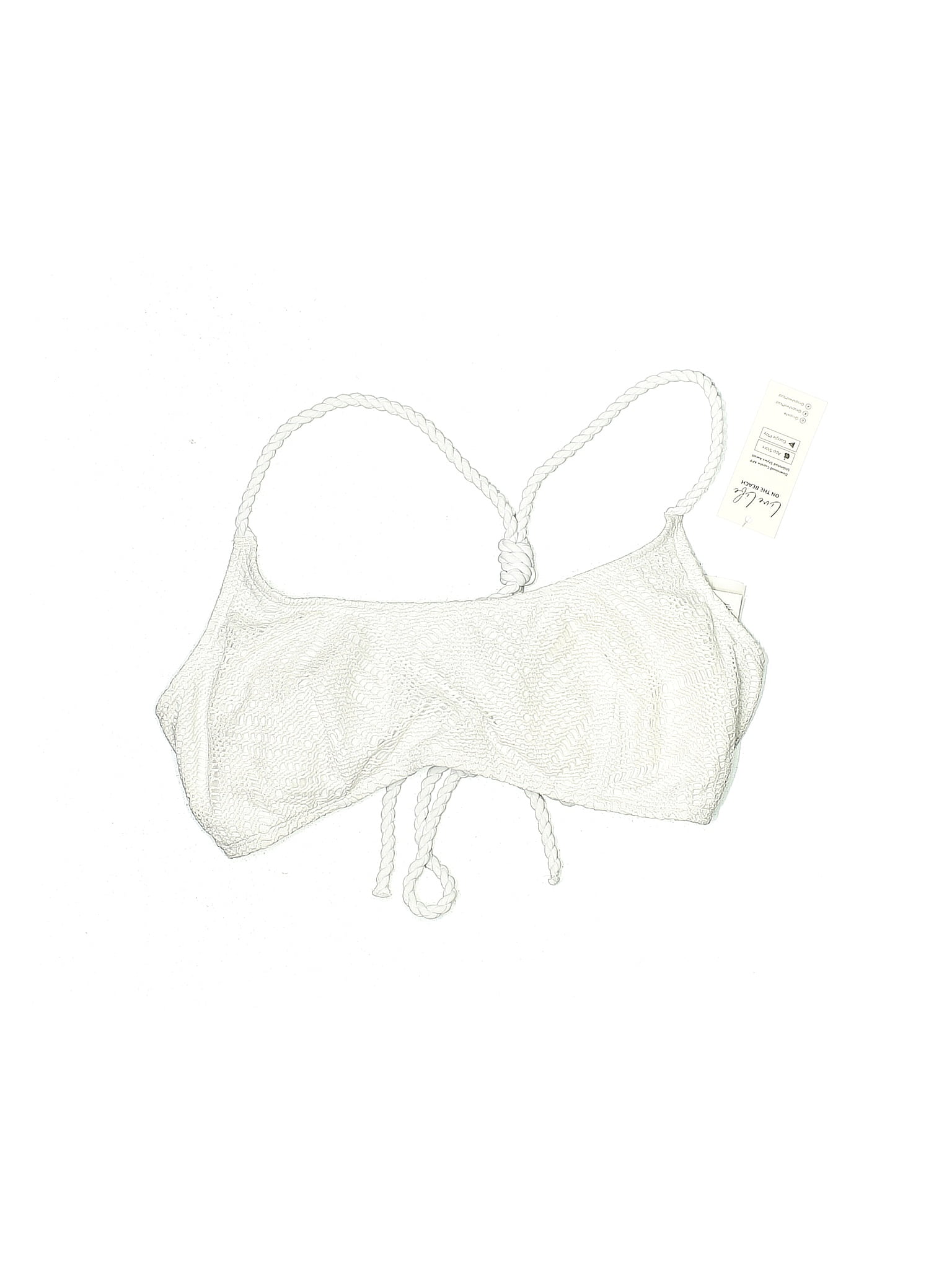 Cupshe White Swimsuit Top Size L 42 off ThredUp