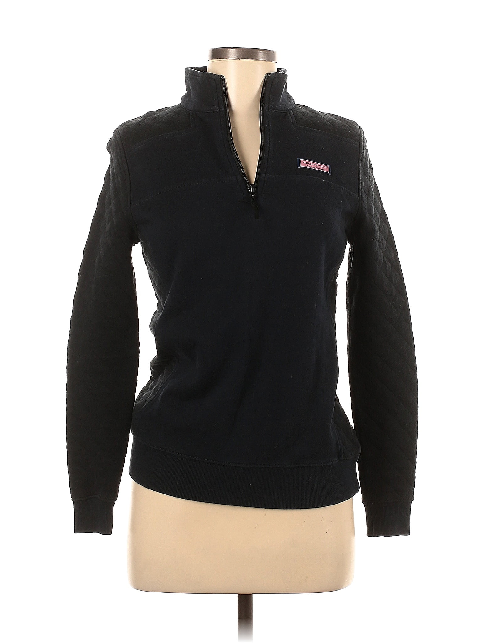 Vineyard Vines 100% Cotton Black Blue Pullover Sweater Size XXS