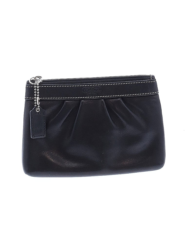 Coach 100% Leather Black Leather Clutch One size - photo 1