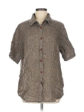 Flax 3/4 Sleeve Button Down Shirt