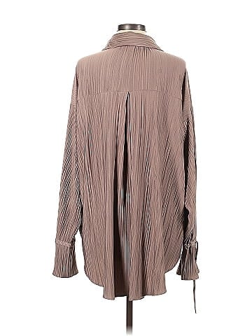 Charcoal Long Sleeve Blouse (view 2)