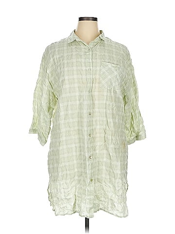Papinelle 3/4 Sleeve Button-Down Shirt (view 1)