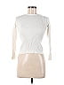 Lulu 100% Cotton White Ivory Turtleneck Sweater Size 9/10 - photo 1