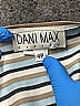 Dani Max Stripes Silver Short Sleeve T-Shirt Size 5 (petite) - photo 3