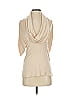 Mason Ivory Tan 3/4 Sleeve Top Size S - photo 1