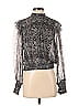 Free People 100% Viscose Silver Long Sleeve Blouse Size XS - photo 1