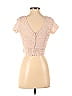 Xtraordinary Tan Pink Short Sleeve Top Size 5 - photo 2
