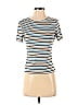 Dani Max Stripes Silver Short Sleeve T-Shirt Size 5 (petite) - photo 1