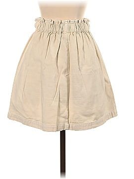 Athleta Solid Ivory Casual Skirt Size 6 (tall)