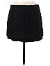 Diane von Furstenberg 100% Polyester Chevron-herringbone Black Casual Skirt Size 10 - photo 2