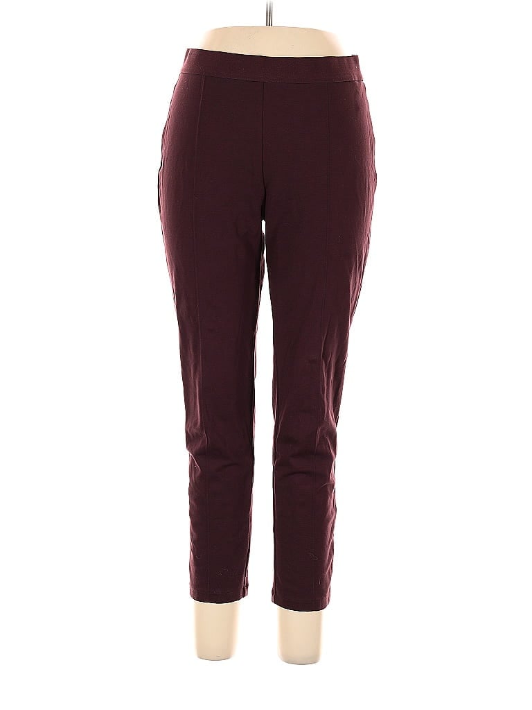 Pre-owned Uniqlo Active Pants In Burgundy