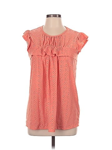 Perfect Peach Short Sleeve Blouse (view 1)
