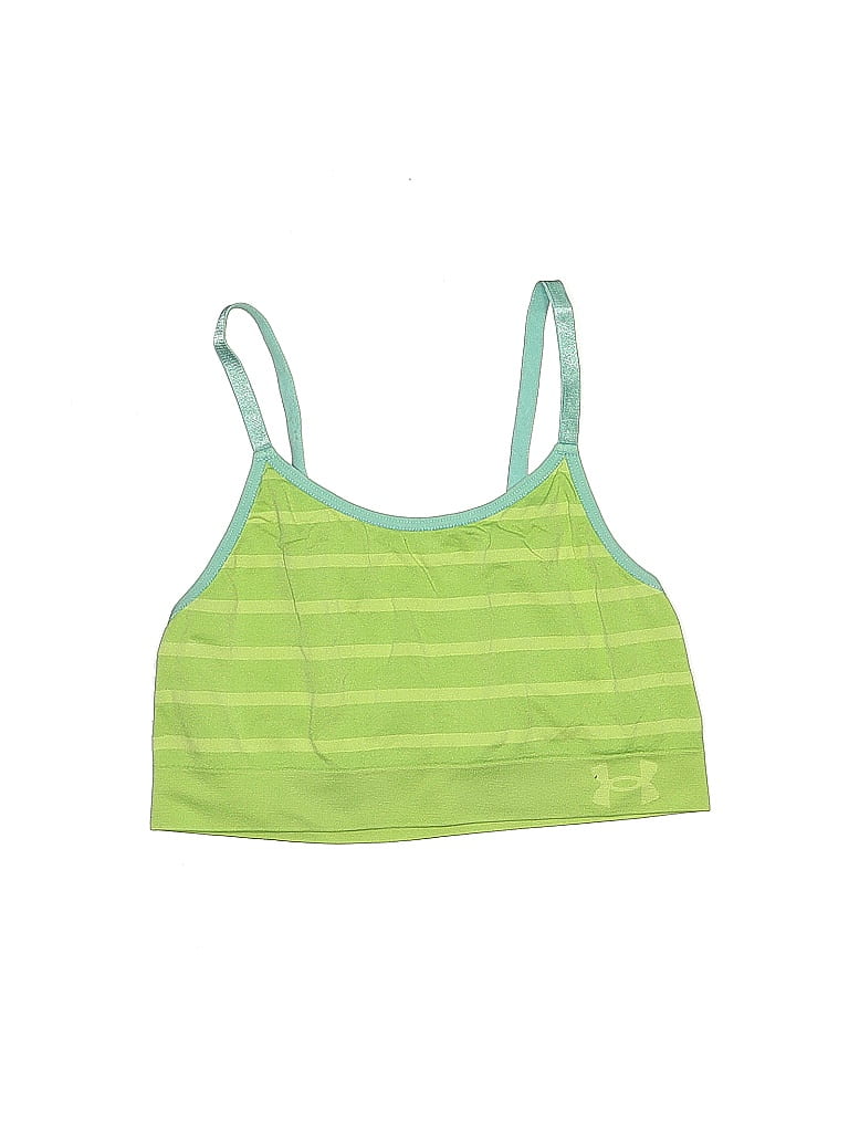 Pre-owned Under Armour Kids' Tank Top Green Halter Neckline Tops