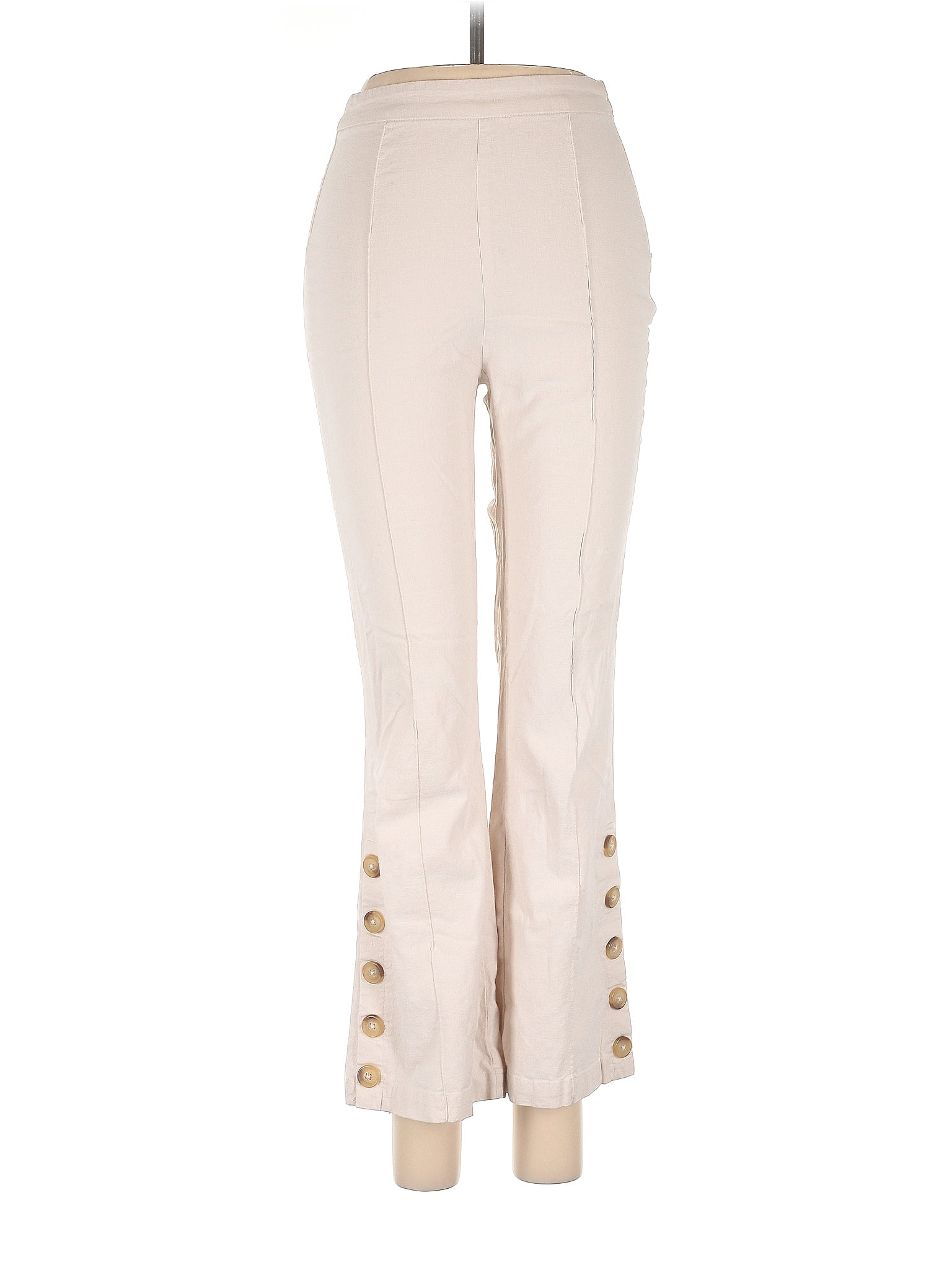 Urban Outfitters Ivory Linen Pants Size 0 65 off ThredUp