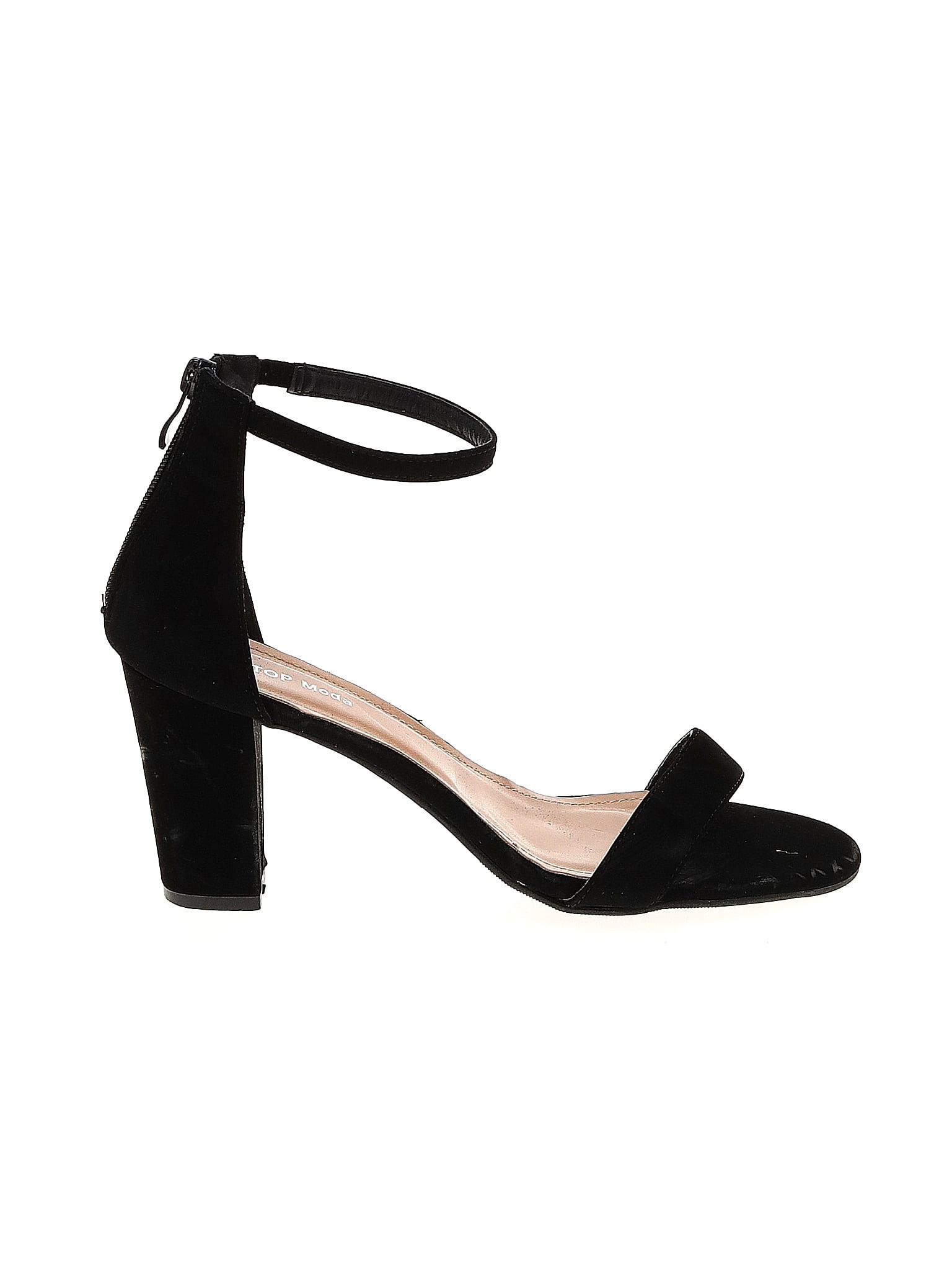 Top Moda Black Heels Size 10