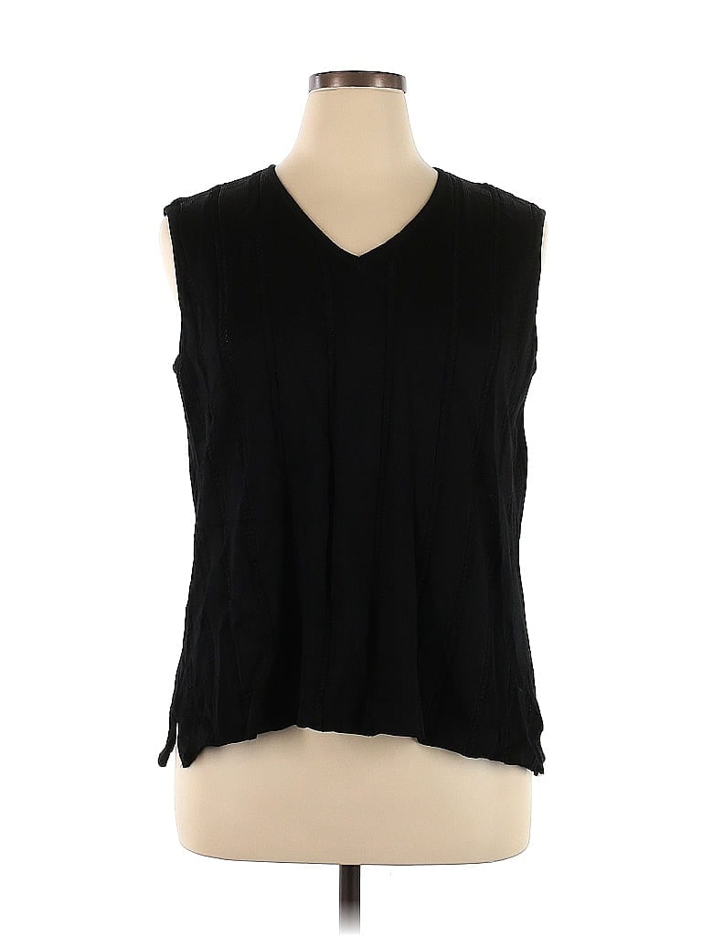 misook Black Sweater Vest Size XL - photo 1