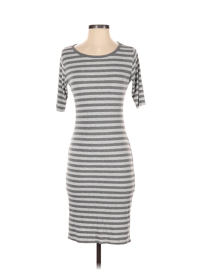 Pre-owned Lularoe Casual Dress In Gray