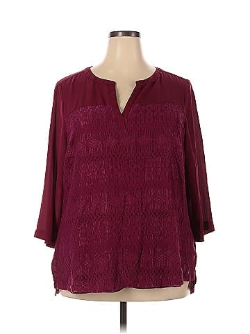 Sharagano 3/4 Sleeve Blouse (view 1)