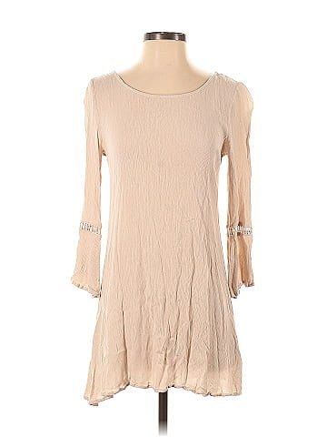 Pink Stitch Casual Dress (view 1)