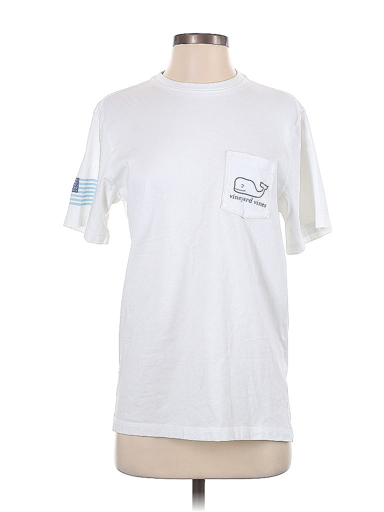 Vineyard Vines 100% Cotton White Short Sleeve T-Shirt Size XS - photo 1